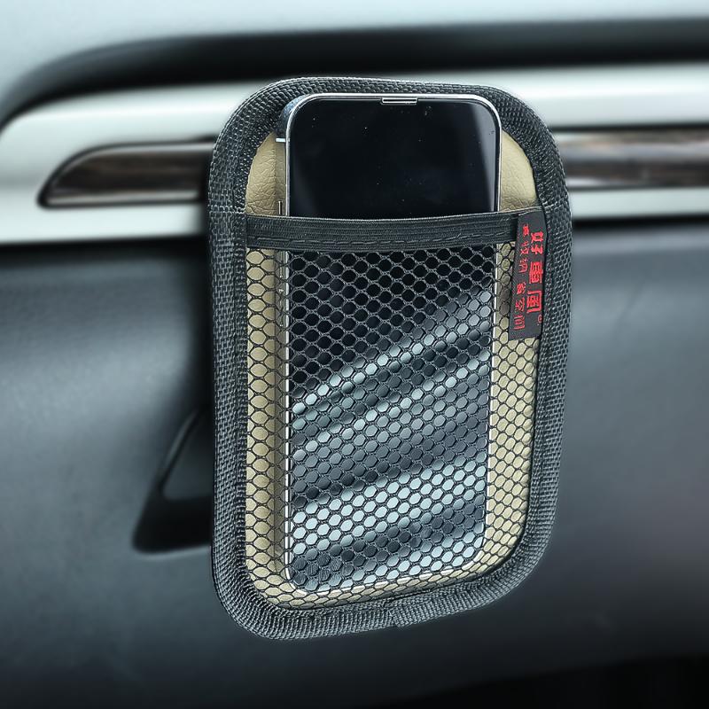 Autositz-Aufbewahrungsnetz, Tasche, Autotür-Armaturenbrett, selbstklebende Sitzlehnenpaste, Aufbewahrungsnetztasche, Handys, Karten, Schlüssel, Organizer