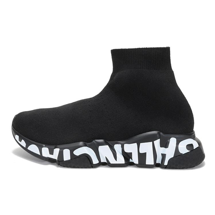 (WMNS) Balenciaga Speed Graffiti Sneakers `Black