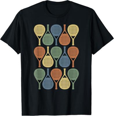 Vintage Retro Padel | Padel Sports Lover T-Shirt Mens Clothing Custom Printed Graphic T Shirts Casual Camiseta