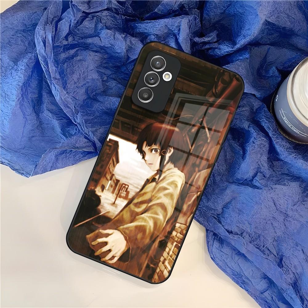 S-Serial E-Experiments L-Lain Phone Case for Samsung Galaxy S24 S23 S22 S21 S20 A24 A34 A54 A53 Note20 M54 Fe Ultra Plus Glass