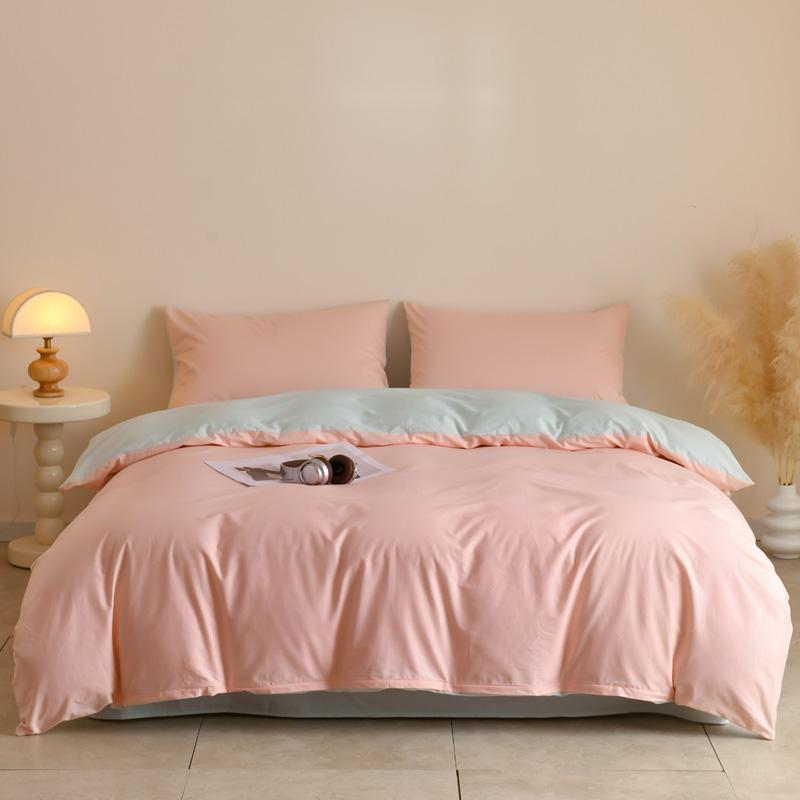 100% Egyptian Cotton 3 Piece Duvet Cover Set with 2 Pillowcases Single Double Queen King Size