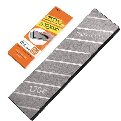 GOKEI Surface Refining Whetstone, Double-Sided, Diamond #180/#120, for Rough Grinding