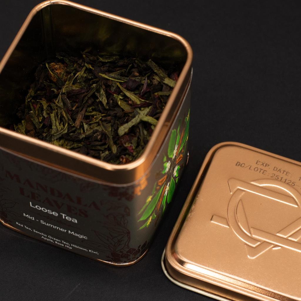 2x Mid-Summer Magic Pu-erh Sencha Hibiscus Loose Leaf Tea