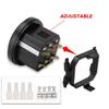 Multiple Voltage LCD Power Meter And Hour Counter For Industrial Vehicles Forklifts Boats Marine Equipment Golf Carts