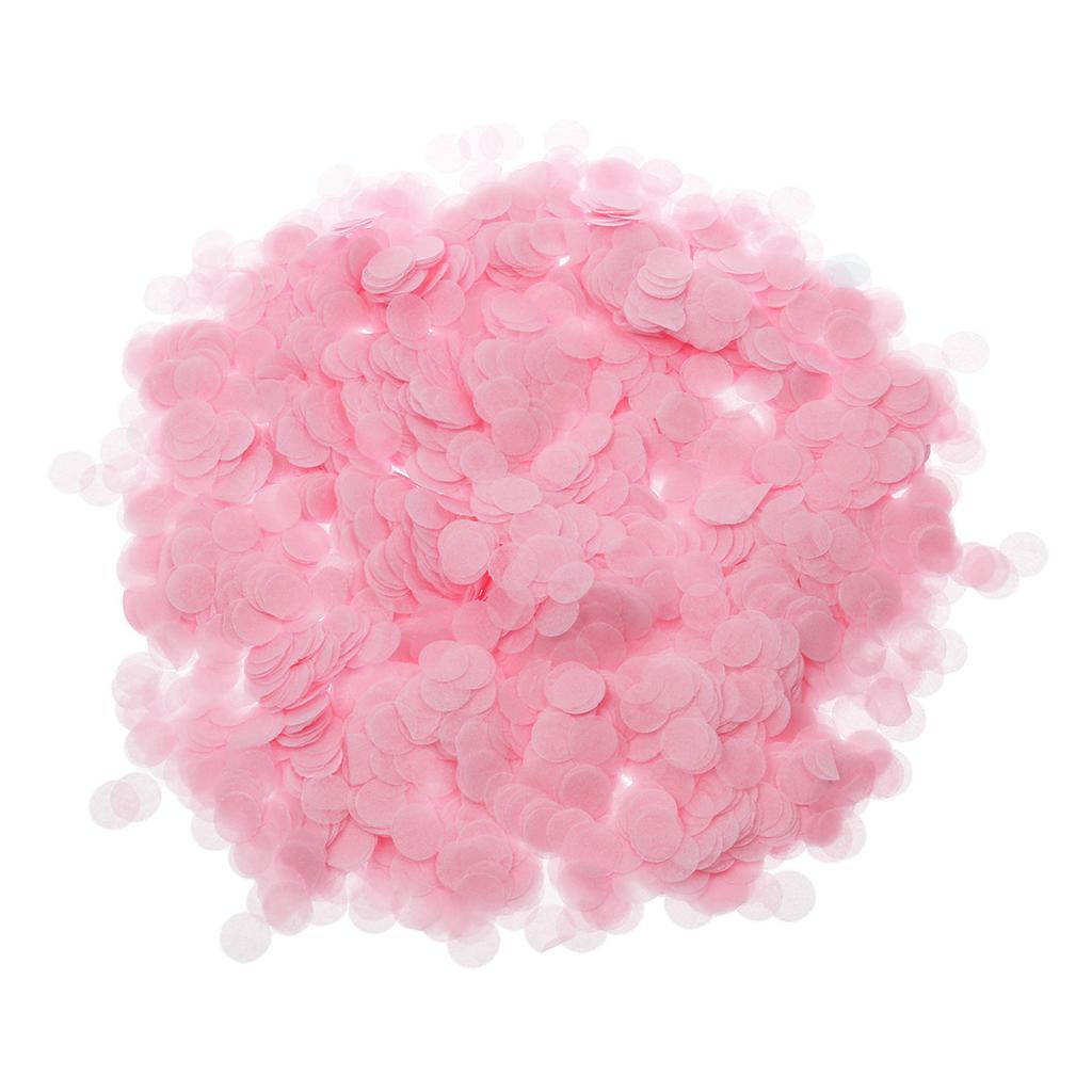 50G 1Cm Pink Tissue Paper Confetti Balloon Decorations Wedding Birthday Party Supplies Glitter-Free Shiny Sequins Festive