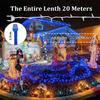 20 Meter  Decorative String Light | LED Fairy Light for Diwali, Christmas, Weddings & Home Decoration | Polycarbonate, (60 LED Blue 5MM, Pack of 1)