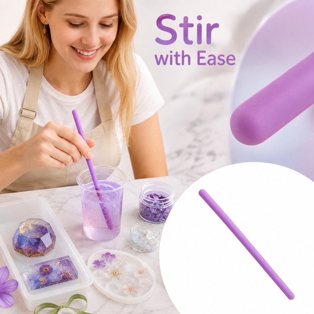 Silikon-Rührstäbchen für Epoxidharz-Guss, 14er-Pack DIY-Schmuckherstellungswerkzeuge
