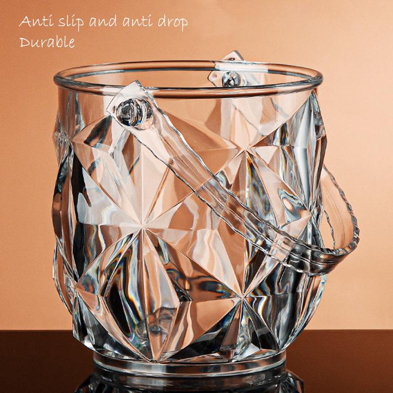 Transparent Wine Ice Cooler For Party Home Whisky Ice Bucket Ice Champagne Bucket Thermal Beer Bucket Bar Accessories