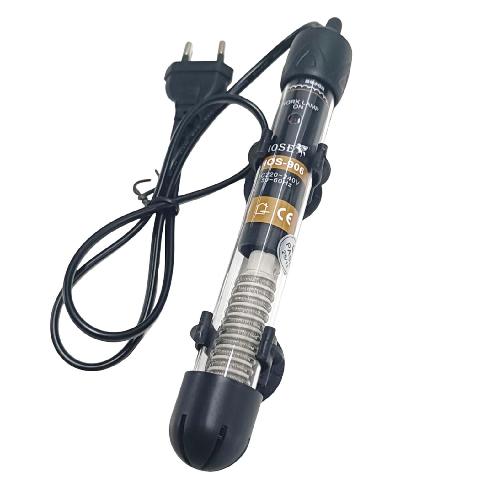 

Fish Tank Water Heater Rod 25W/50W/100W/200W/300W Aquarium Submersible Adjustable Temperature Heating Rod EU Plug 220V-240V 25W