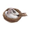 Ornaments Craft Vine Handmade Nature Birds Egg Realistic Feathered Artificial Craft Birds Bird Nest
