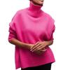 Casual Solid Women Thick Knitted Turtleneck Sweater Elegant Long Sleeve Basic Tops Pullover Jumpers for Autumn Winter