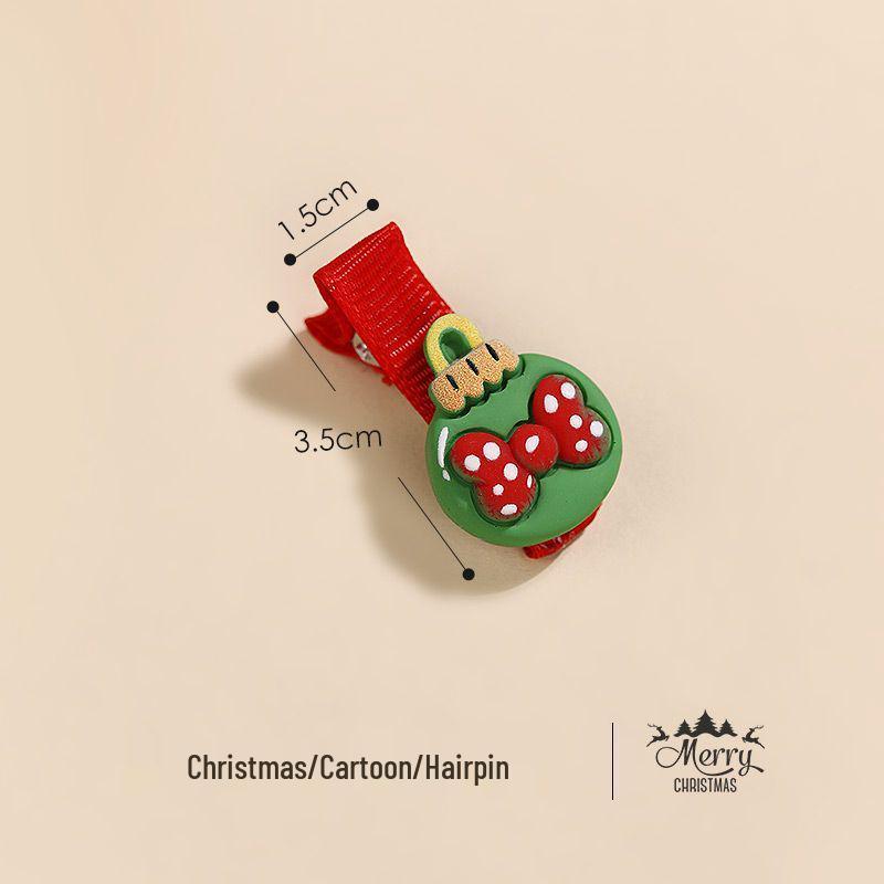 

Набор рождественских заколок для волос: Милые детские заколки-уточки в виде дерева и снеговика 1 Piece Hair Clip