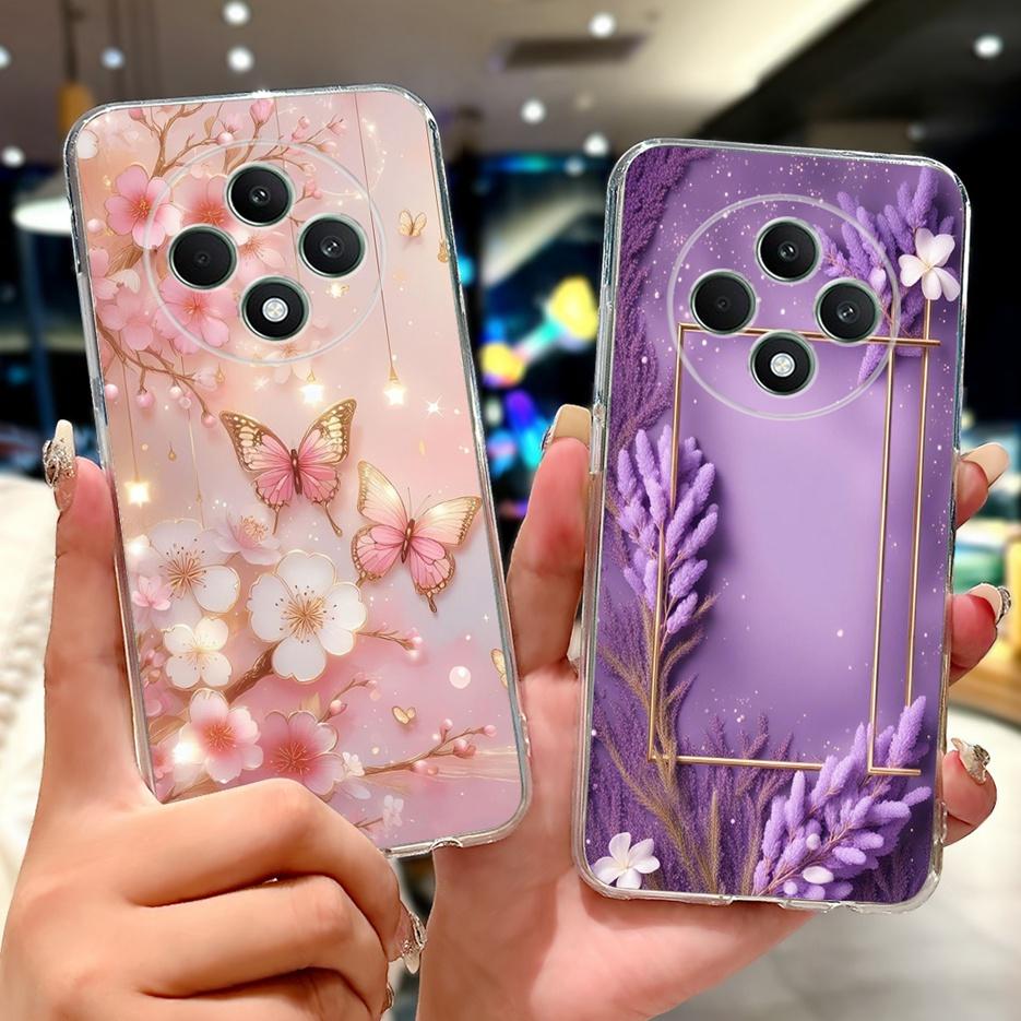 For Oppo Reno 12F 4G Case CPH2687 Stylish Butterfly Painted Cover Soft Silicone Case For Oppo Reno12 F Reno 12 FS Reno12F Bumper