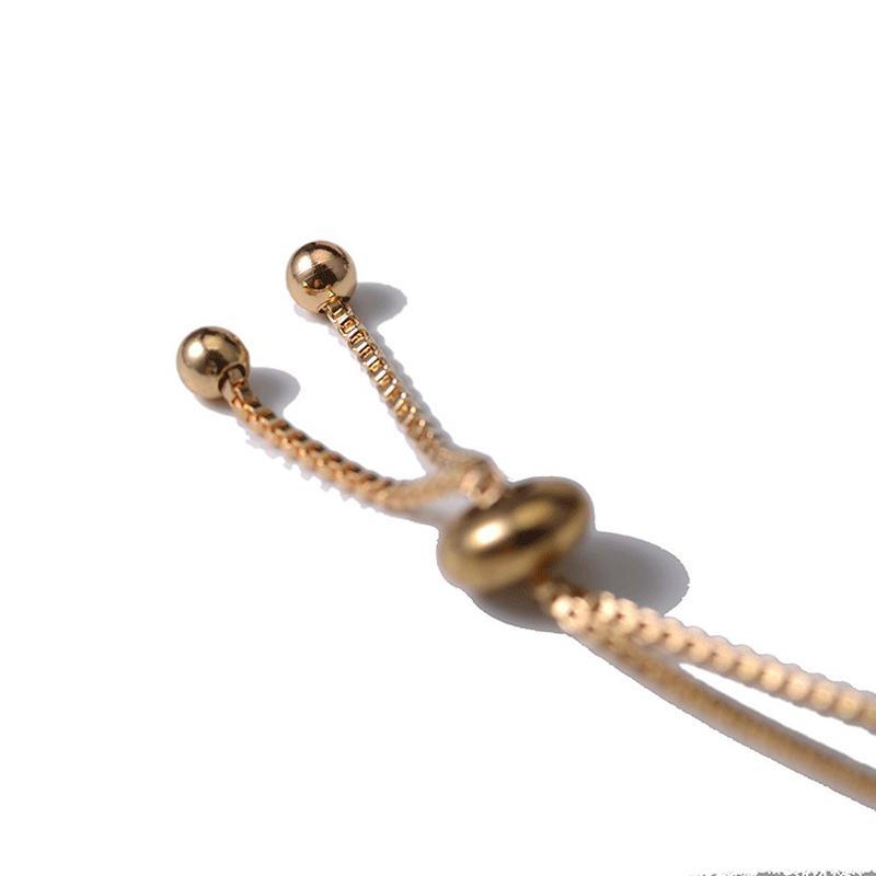 SUMENG 2024 New Round Rose Gold Color Cubic Zirconia Charm Bracelets for Women Jewelry Gifts