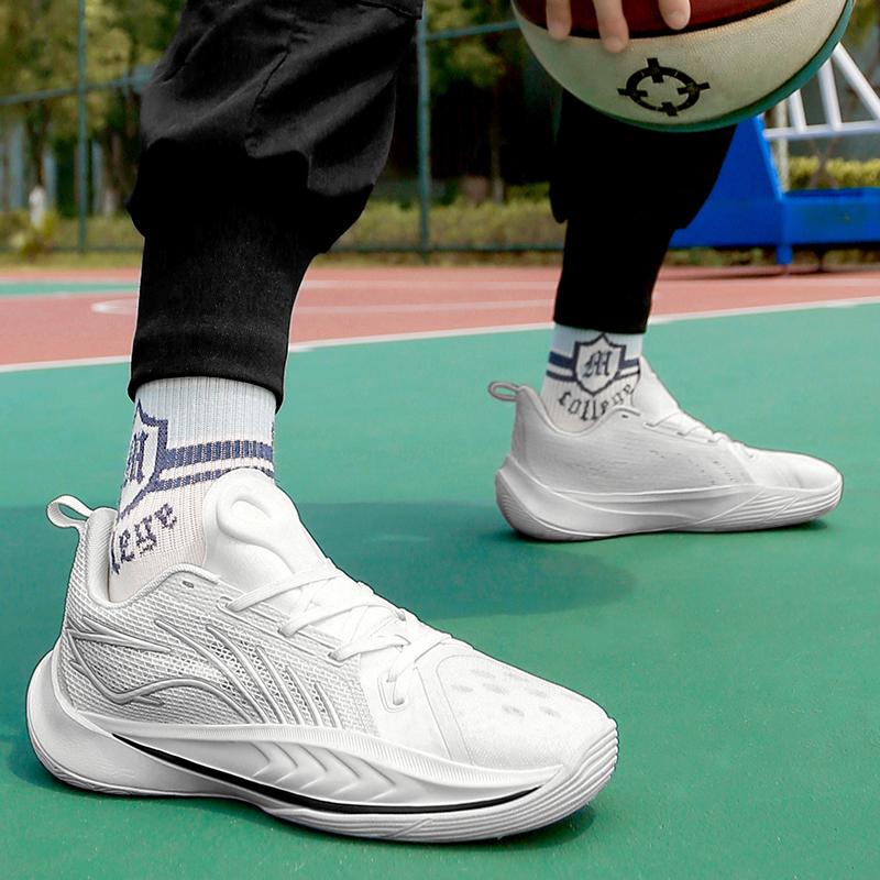 New Mesh Breathable Basketball Shoes for Men Shock-absorbing Wear-resistant and Anti-slip Professional Practical Sports Shoes