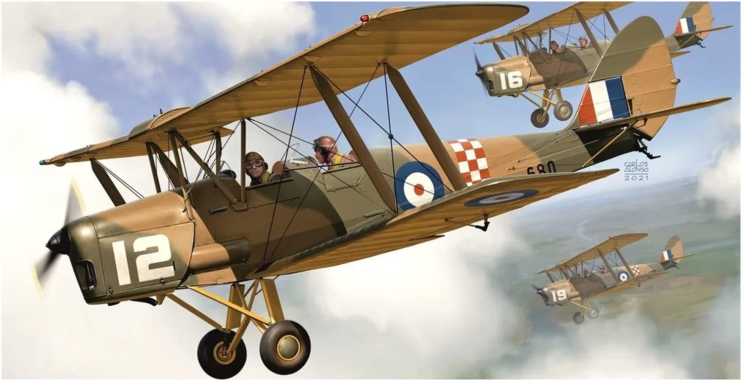

KP Model Royal Air Force de Havilland Tiger Moth Plastic Model KPM0363 1/72 DH-82A