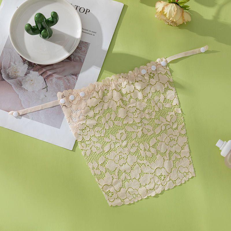 

Весенне-летний бесшовный кружевной бюстгальтер без бретелек для женщин - Короткий, сексуальный, невидимый чехол для груди One Size