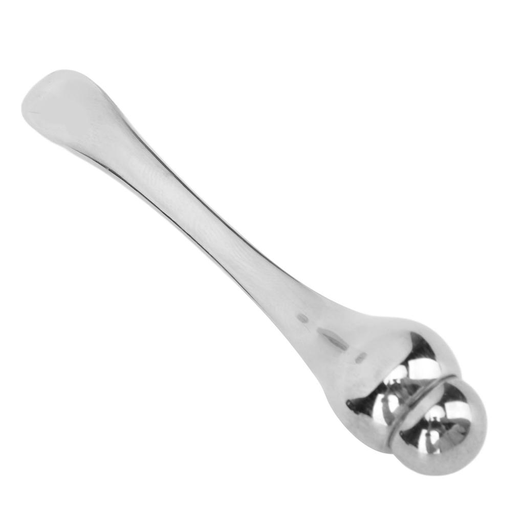 Eye Cream Massage Stick Silver Magnetic Double Head Eye Cream Applicator for Facial Skin Care