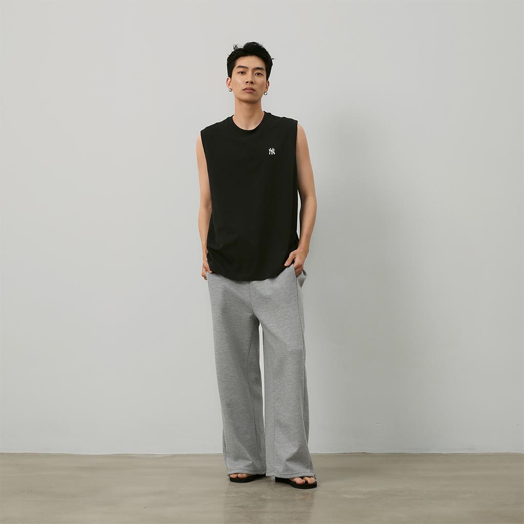 New MLB SS24 Tank Tops Unisex Black 3ATKB0243-50BKS