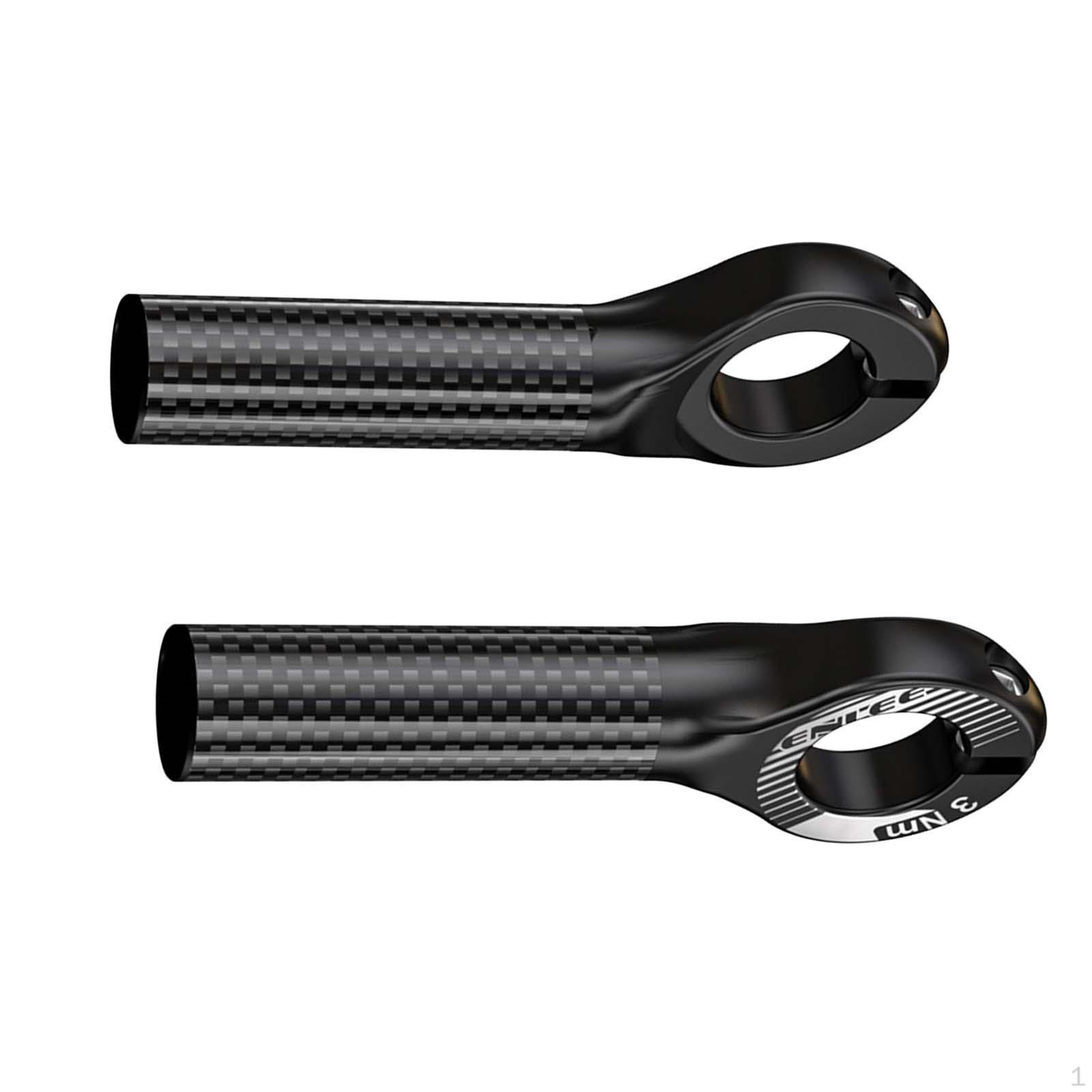 

2 Pcs Mountain Bike Bar Ends Grips for Cycling Black