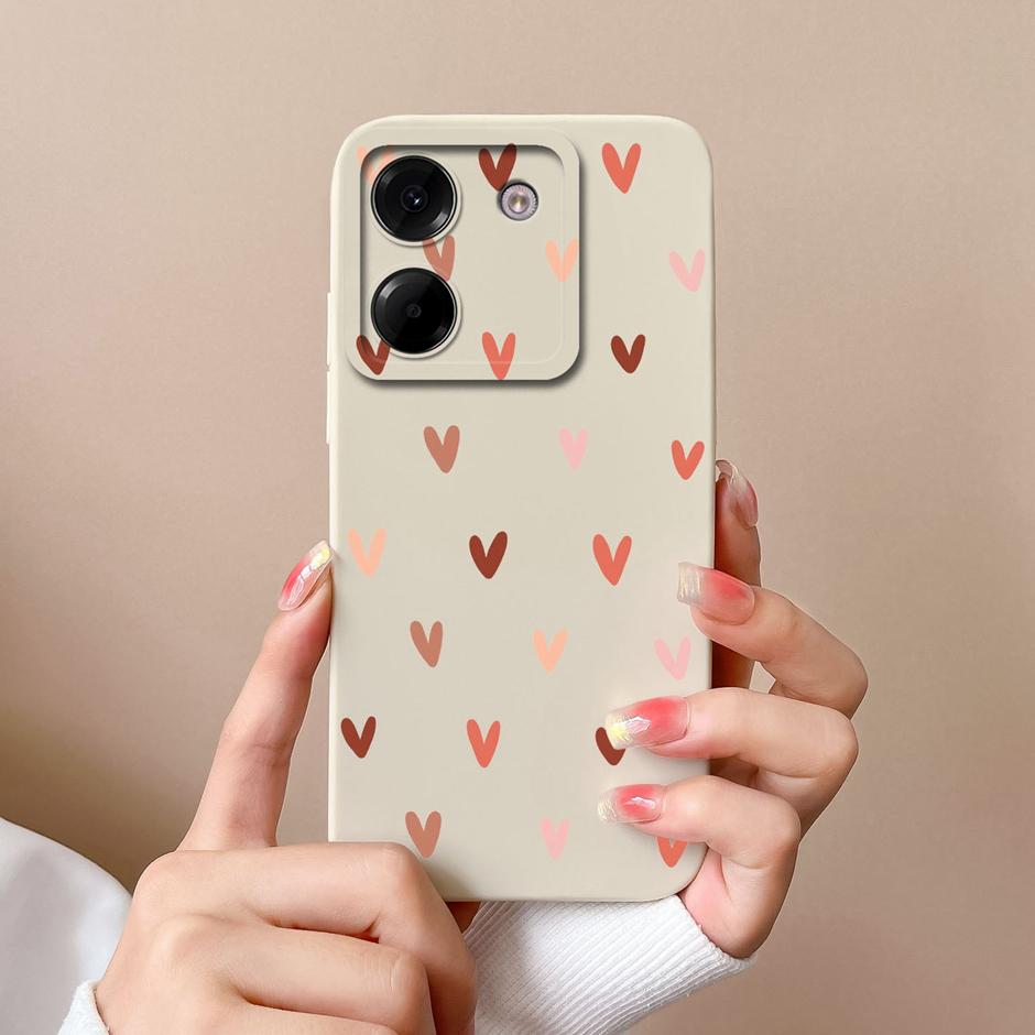 For Xiaomi Poco M7 Pro 5G Case Cute Cartoon Sweet Girl Silicone Soft Protective Back Cover For XiaomiPocoM7 Pro 5G Fundas Coque