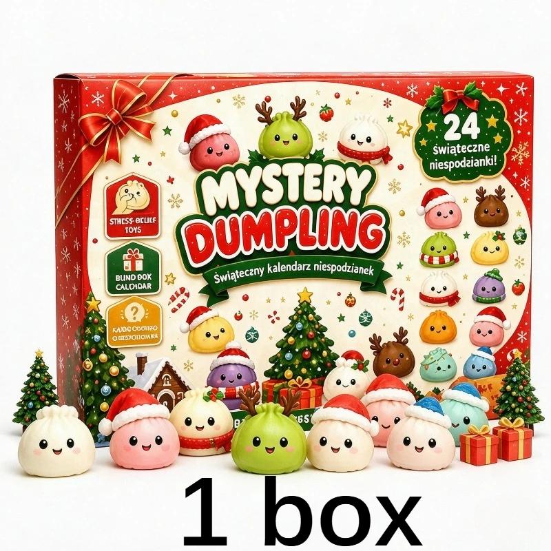 2026 Kerst Squishy Adventskalender 24 Dagen Aftellen Verrassingsdoos Langzame Terugslag Knoedel Squishies Knijp Sensorisch Cadeau
