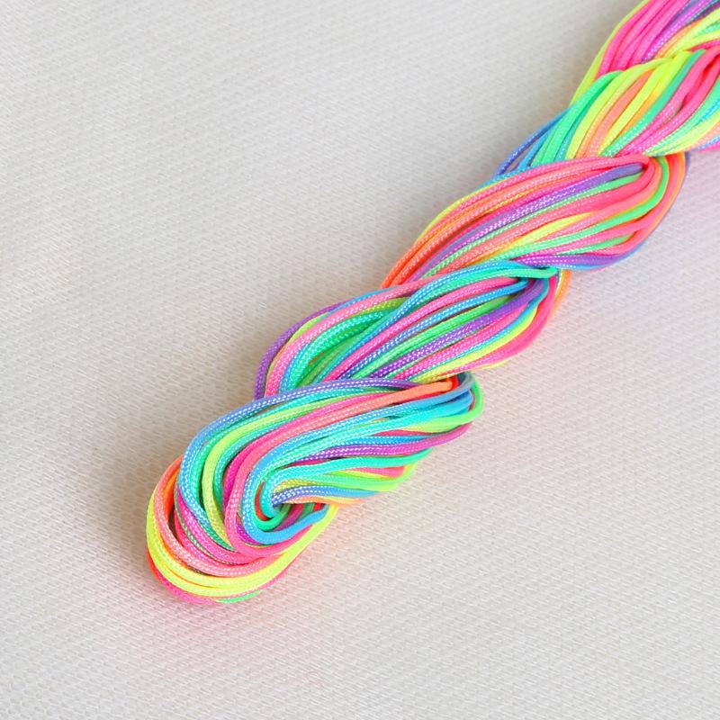 

Цветной плетеный шнур для браслета из сердечника для самостоятельного изготовления ювелирных изделий 24 meters/roll