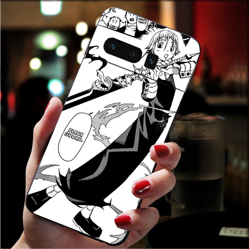 For Google Pixel 10 9 Pro XL Silicone Phone Soft Case For Google Pixel 9A 8A 7A 6A 5 Soul Eater Crona Cover Shell