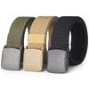 Unisex Outdoor Tactical Nylon Belt with Breathable Canvas and Plastic Buckle for Military Training