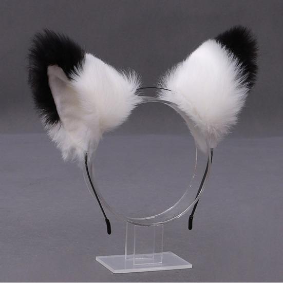 Women Hairband Cute Lolita Simulated Anti-slip Hair Accessories Photograph Prop Cosplay Party Plush Fox Cat Ears Hair Hoop Party Supplies