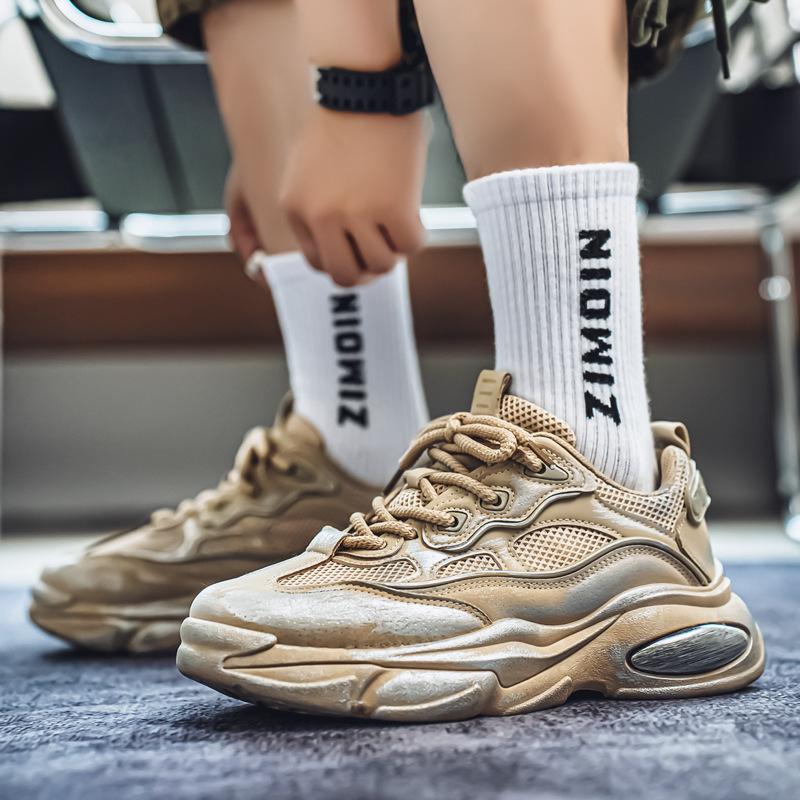 Autumn new thick-soled heightening dad shoes breathable and comfortable casual sports shoes