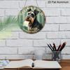 2D Flat 1pc, 8x8 In, 2D Printed Aluminum Metal Sign Featuring A Schnauzer and Toilet Paper Theme, Suitable for Door Decoration, Walls, Home, Rooms