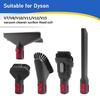Vacuum Cleaner Flat Suction Nozzle Head For Dyson V7 V8 V10 V11 V12 V15 Mattress Brush Head Round Brush Soft Brush Parts