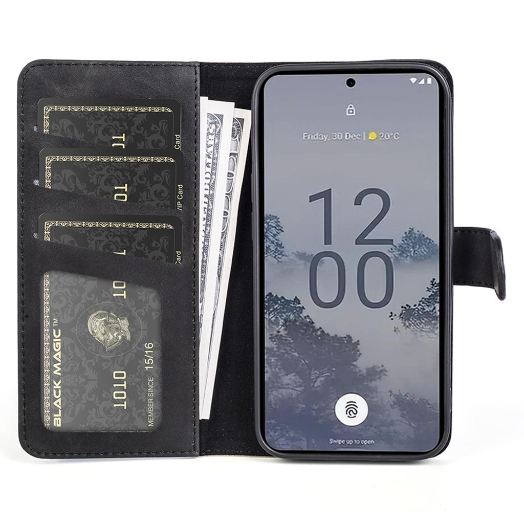 For Nokia X30 5G Dual Color Splicing Drop-proof PU Leather Phone Cover with Wallet Stand