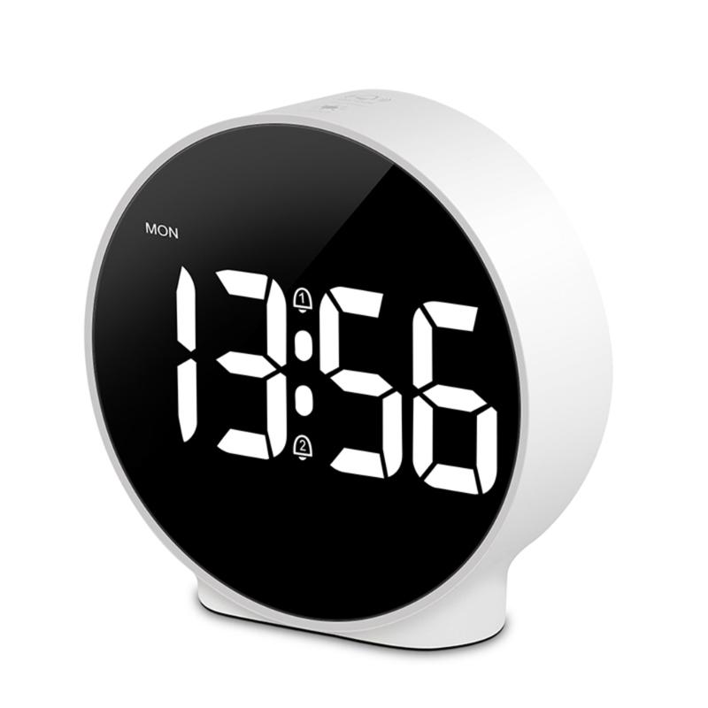

Stylish LED Digital Table Clock Desk Alarm Clock for Home and Office with Alarm and Snooze Calendar Functions for Child
