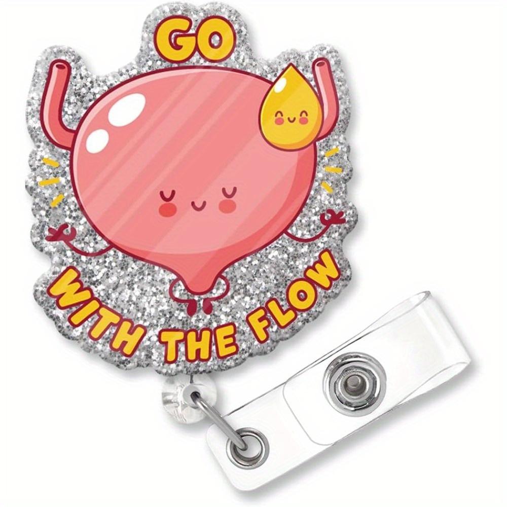 

Портативный значок-рулетка специалиста по мочевому пузырю, забавный подарок для урологов и медсестер-нефрологов. прозрачный