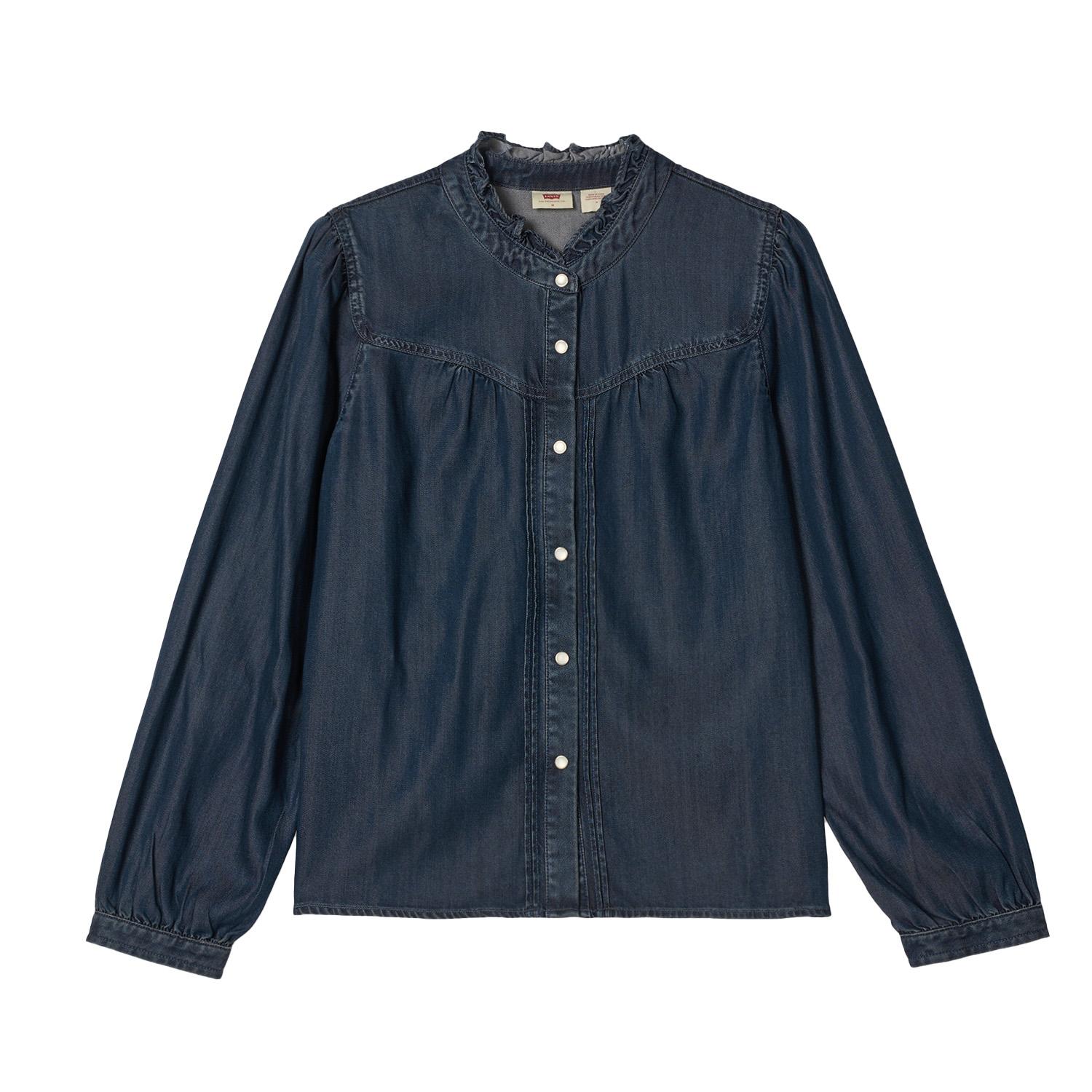 Levis Серия Cool Стандартная Легкая Удобная Повседневная Рубашка Женские топы 006QH-0001 XS