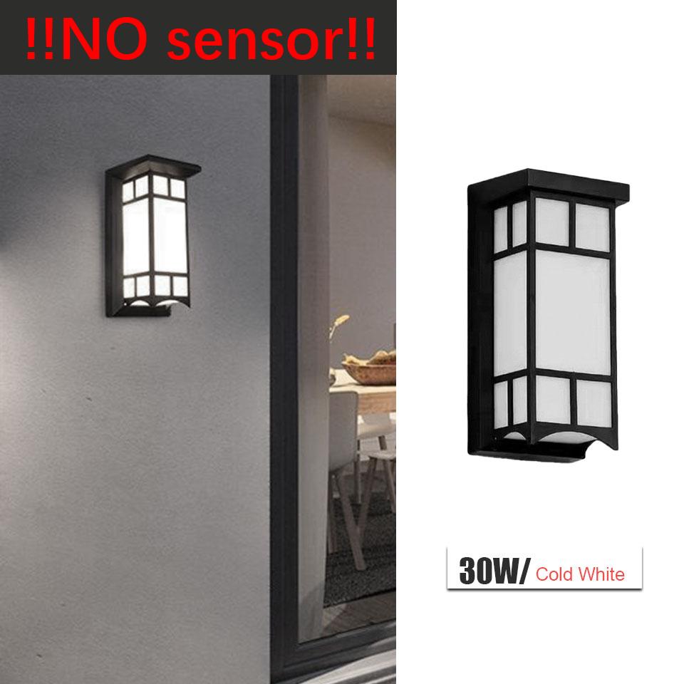 Wall Light Presence Sensor Lamp Waterproof AC85-265V Outdoor Lights LED Lights For Room Outdoor Garden Street Lamp Porch Balcony