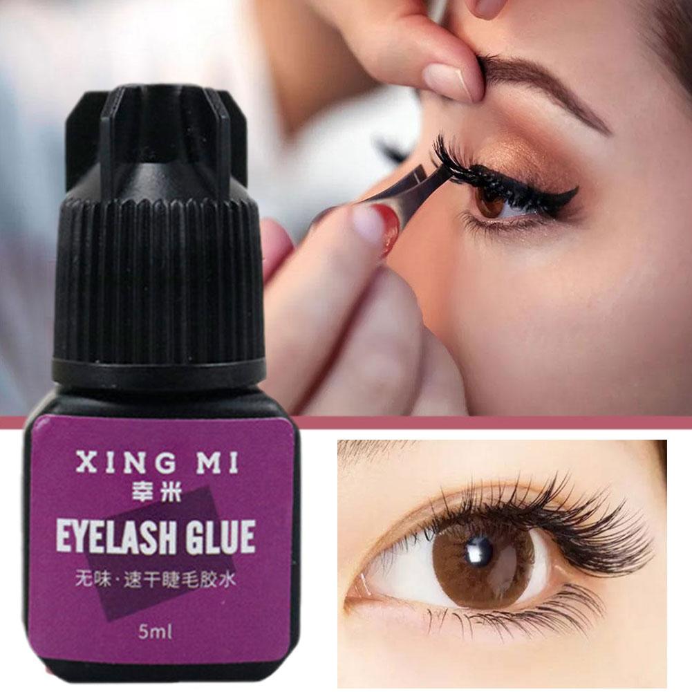 Waterproof Eyelashes Extension Glue Long-Lasting Grafting Lashes Glue Quick Drying Adhesive Glue No-Irritant Eyelash Makeup Tool