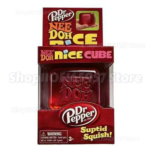 Roter Nee-Doh Nice Cube Sensorisches Quetschspielzeug Suptid Squish Stressabbau Fidget Cube Für Kinder Erwachsene Schreibtischspielzeug