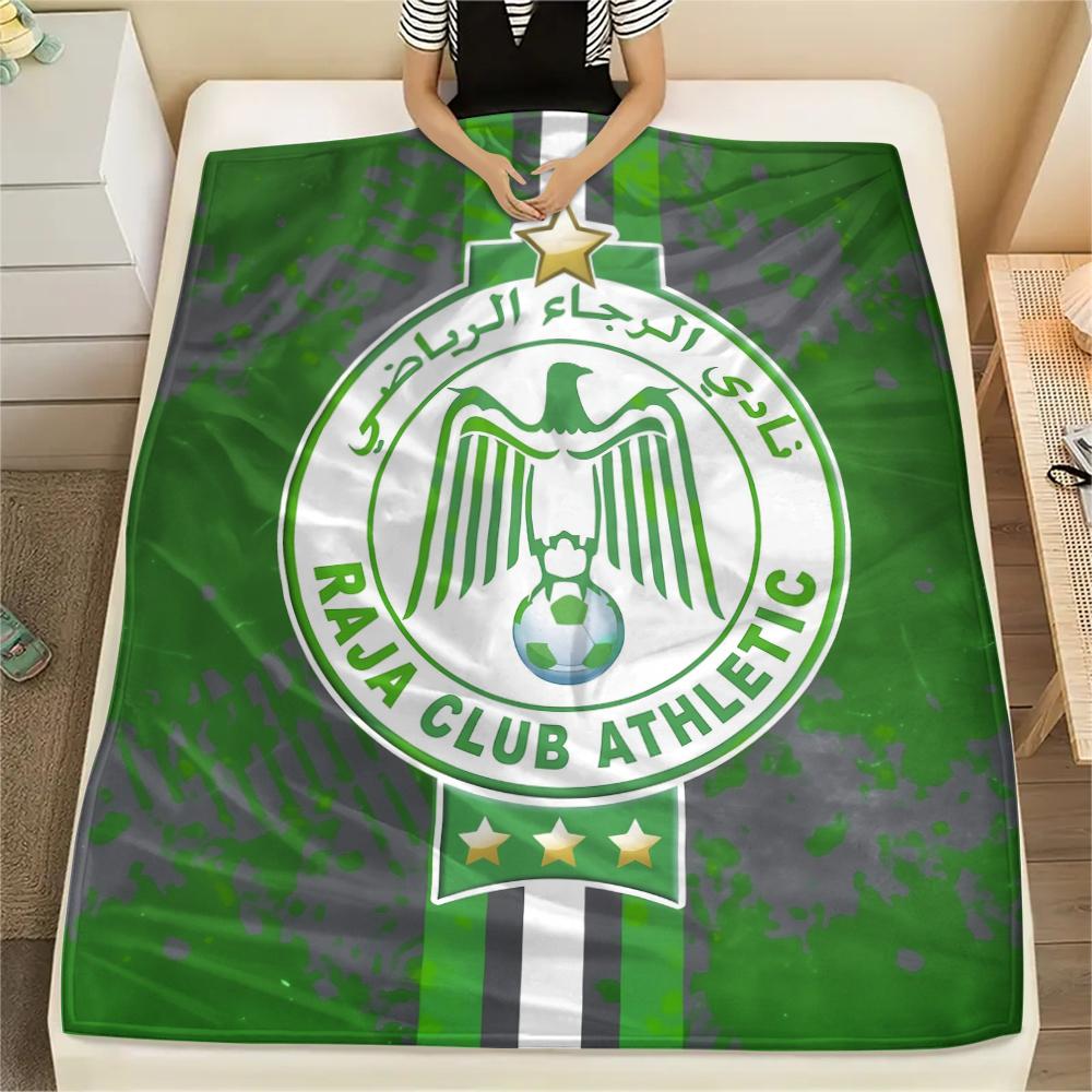 Raja Club Athletic,pattern Flannel Blanket, High quality Comfortable for All Seasons, Home Decor, Warmth and Comfort, Perfect for Gifts.