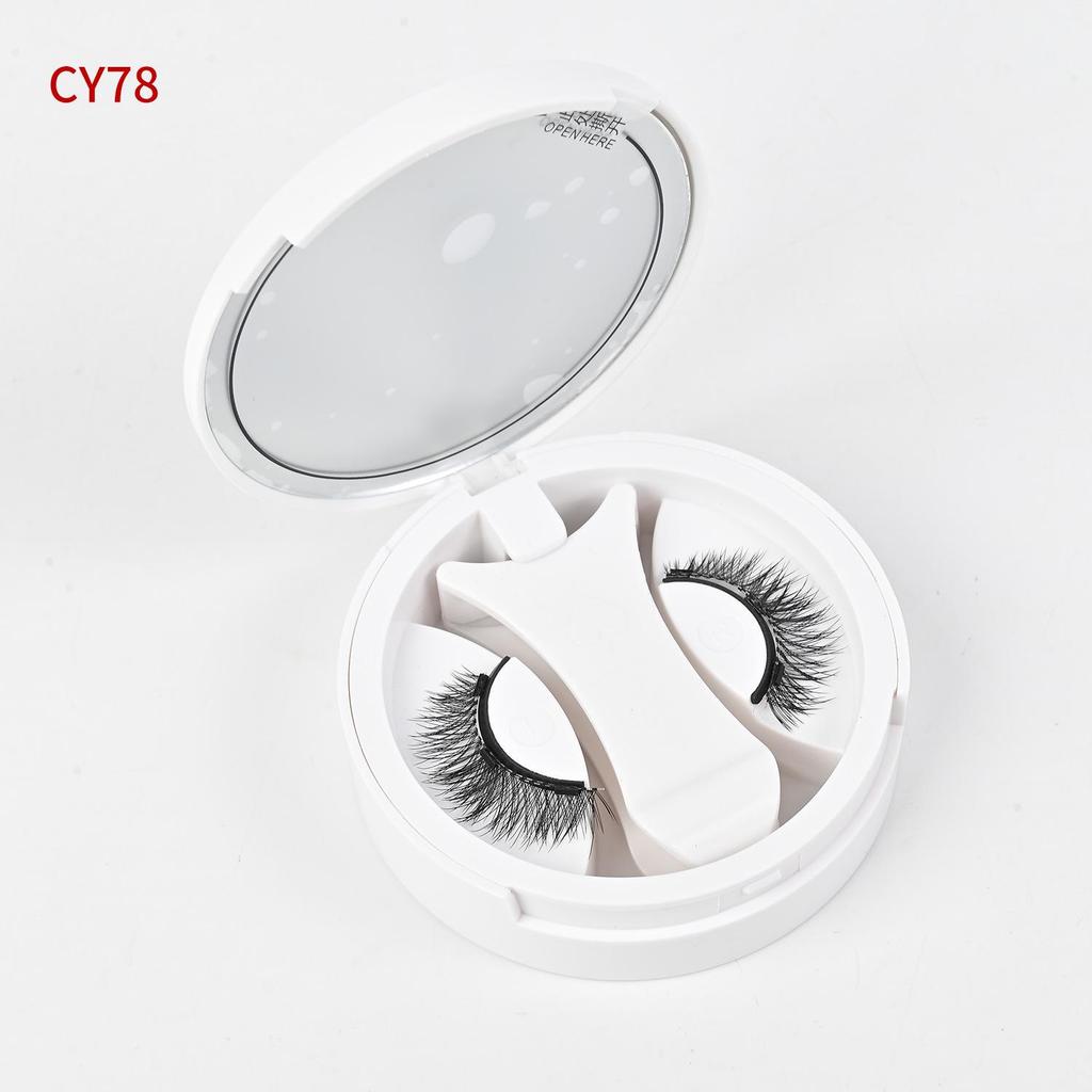 Magnetic Reusable Eyelashes in Glue-Free Portable Case for Beginners