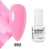 GELPOLISH Nail Art Set: Base, Top Coat, Transparent & White Gel Polishes