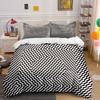 Modern Geometric Three-Piece Set Decor Exquisite Three-Piece Bedding Set Gift For Kids And Adults