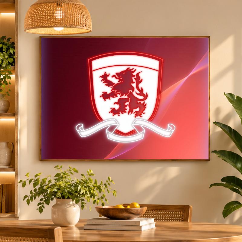 5D Diamond Painting Middlesbrough Football DIY Full Drill Diamond Art Kit Home Decoration