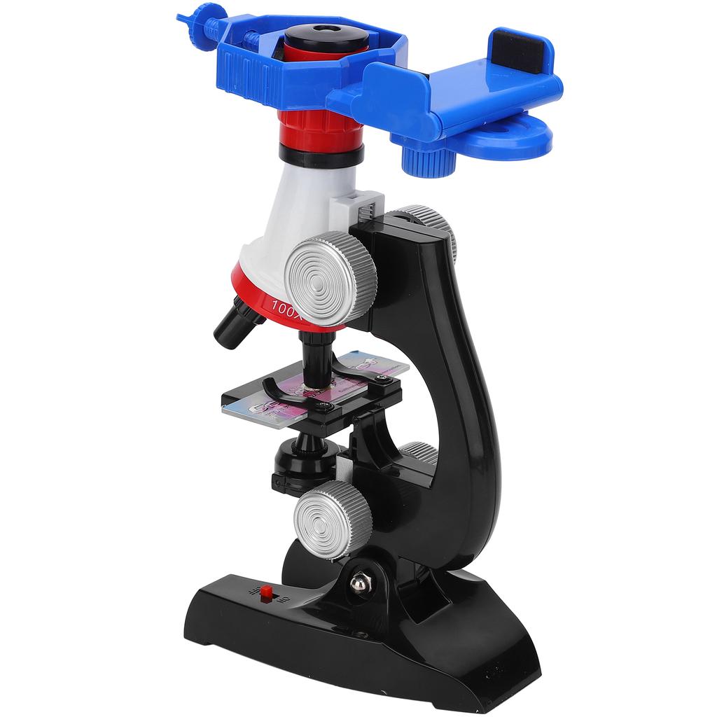 100X-400X-1200X Barn Mikroskop Set LED Biologiskt Mikroskop Utbildande Vetenskapsleksak