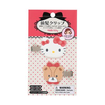 Sanrio Hello Kitty Bangs Set of Right and Left Ages 3 and 151220 Clips, Facing, Up,