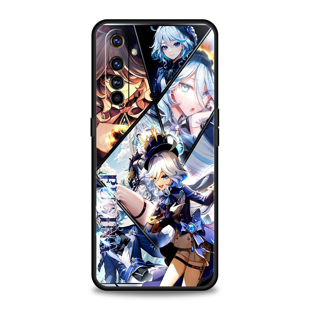 

Genshin Impact Soft TPU For Realme 12 11 10 9 Pro Plus GT2 GT3 GT5 7 8 Pro C21 C25 C35 Pro 5G Shockproof Phone Case Fundas Capas realme 8 pro