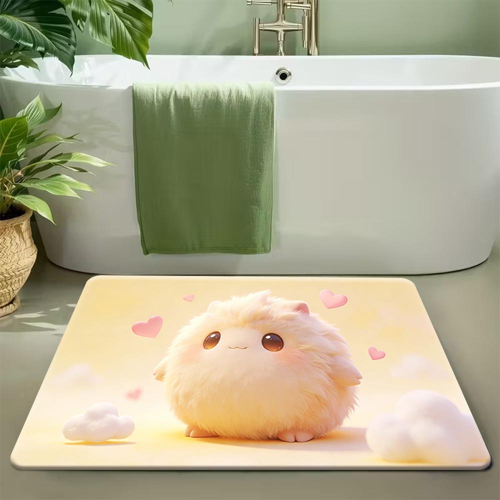 Pokemon Gengar Creepy Grin Dark Style Print Doormat Anti-slip Absorbent Floor Mat for Home Entrance Bedroom Living Room Decor