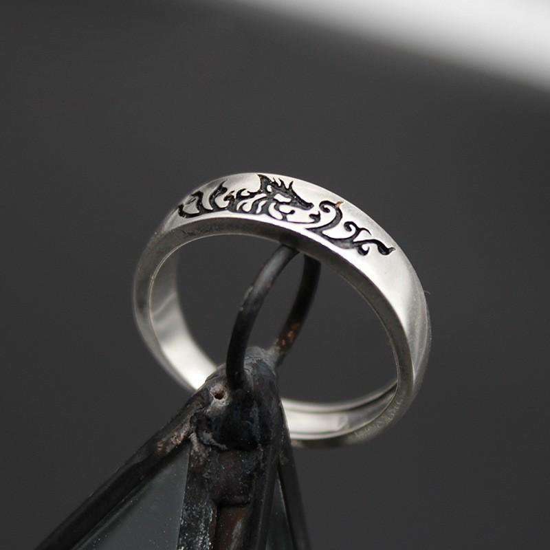 Adjustable Plated Fox Ring Couples Vintage Animal Motif Boho Jewelry Unisex